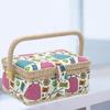Large Capacity Sewing Basket Sewing Accessories Organizer Box with Portable Handle