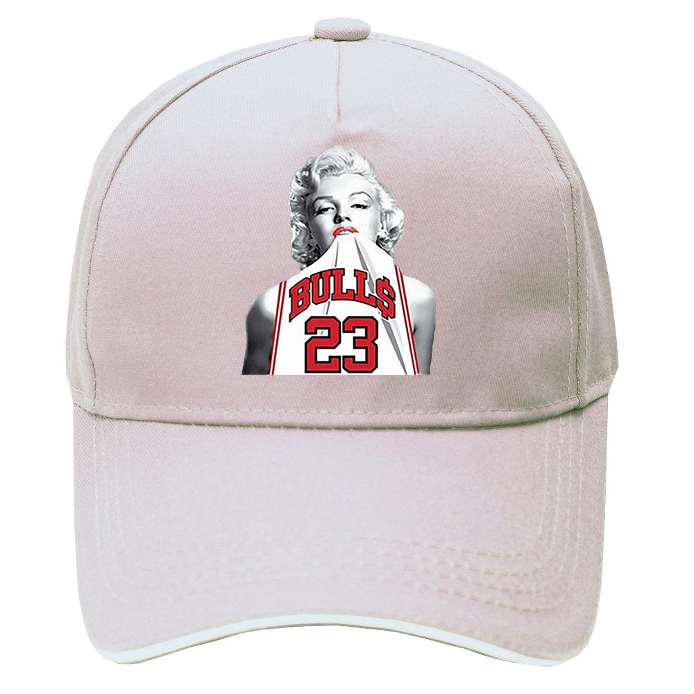 Мэрилин Монро в баскетбольном трикотаже «Майкл 23», забавная шляпа унисекс, крутая секс-хипстерская кепка, бейсболка унисекс, женская кепка в стиле хип-хоп, шляпы