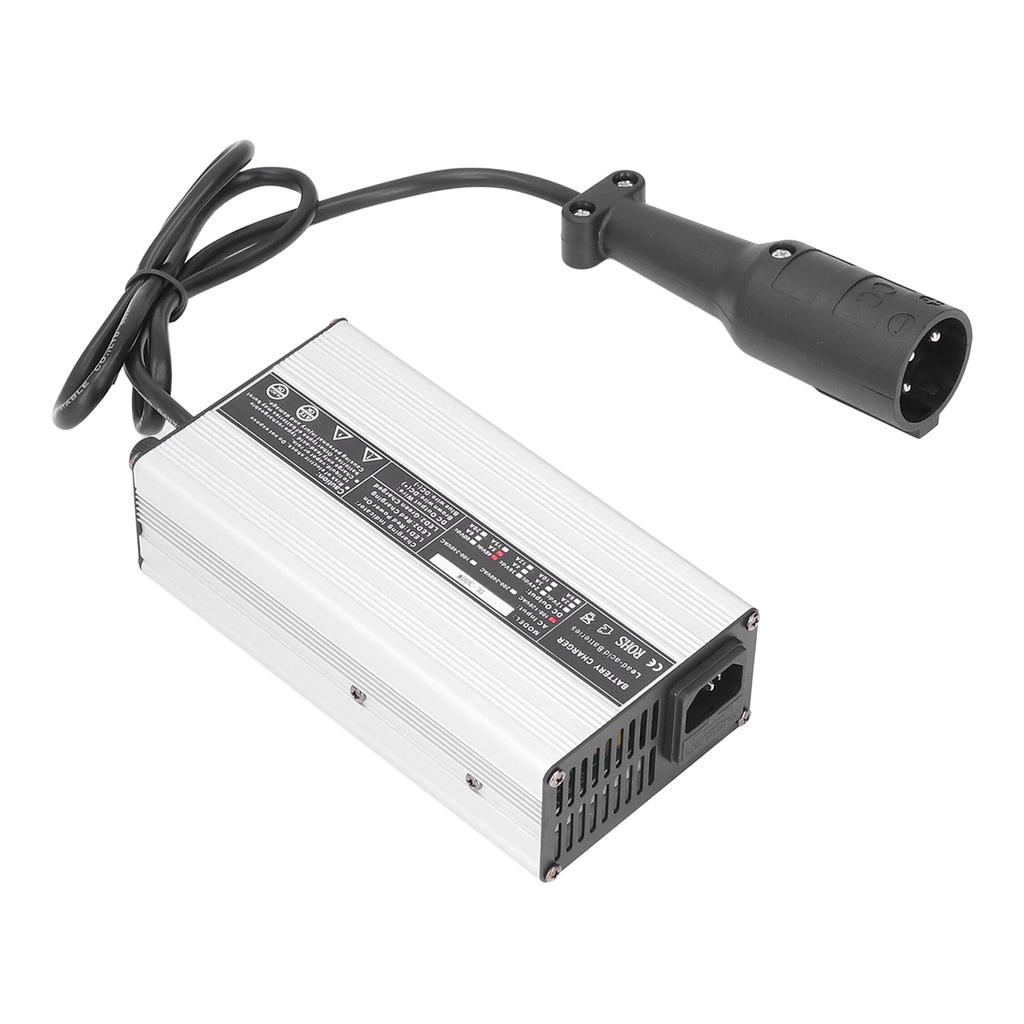 Зарядное устройство для аккумулятора Club Car 48 В 5 А 3-контактное круглое алюминиевое 60 Гц Замена для Precedent 2004–2014