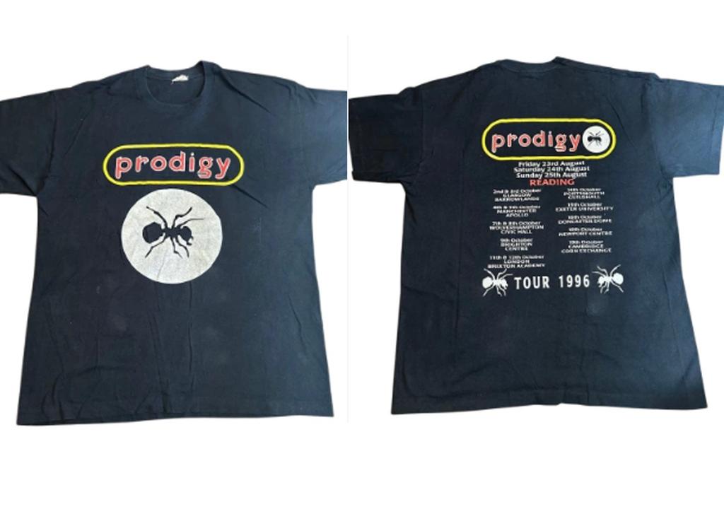 Перепечатка Футболка The Prodigy тур 1996 Хлопок Все размеры N05.263