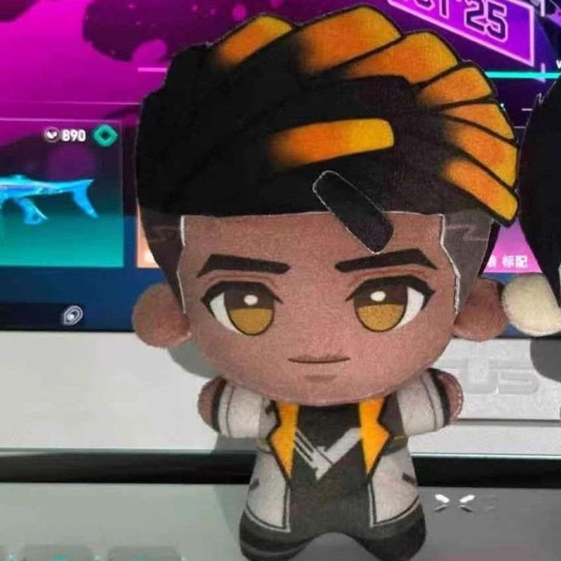 Новая игра Valorant Плюшевая Киберпанк Клоув Очаровательная Неон Исо Скай Рейна Гекко Вайпер Сейдж Джетт Омен Йору Плюшевая Игрушка 10см Кукла-Подвеска Подарок