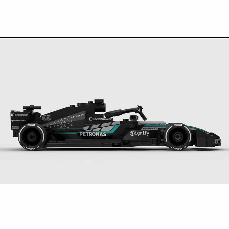 MOC-252246 New Classic W17 Sports Racing Car Building Block Model 250 Parts Boys Children's Birthday Christmas Toy Gift
