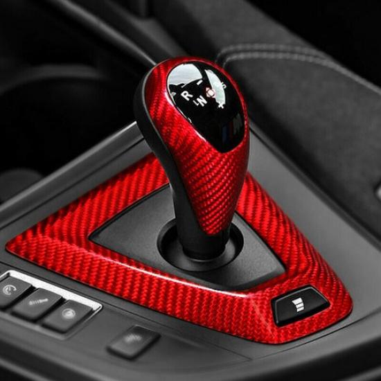 Carbon Fiber Car Gear Shift Knob Cover Base Cover for BMW M3 F80 M4 F82 LHD