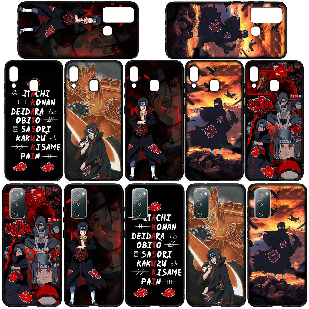 Case for Samsung Galaxy S25 S23 S24 Ultra FE Plus A05 A06 A15 A16 A36 A37 A35 A54 A55 A56 A57 A25 A26 A53 Akatsuki Poster Itachi Naruto Sasuke Cover