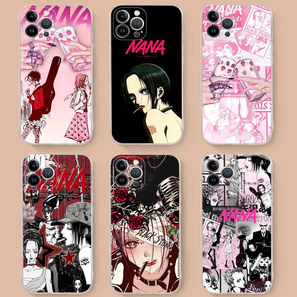 Крутой чехол для телефона с Наной Осаки из аниме Для iPhone 11 13 16 12 17 14 15 Pro Max Plus Мягкая прозрачная задняя крышка Coque