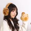 Thicken Panda Warm Earflaps Foldable Cold-proof Ear Mask Capybara Plush Earmuffs  Riding