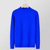 2024 Autumn/Winter Men's Youth Half Turtleneck Knitted Sweater - Casual Mid-Neck Top