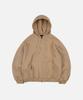 Парка на молнии с капюшоном Waffle Hood _ Бежевая