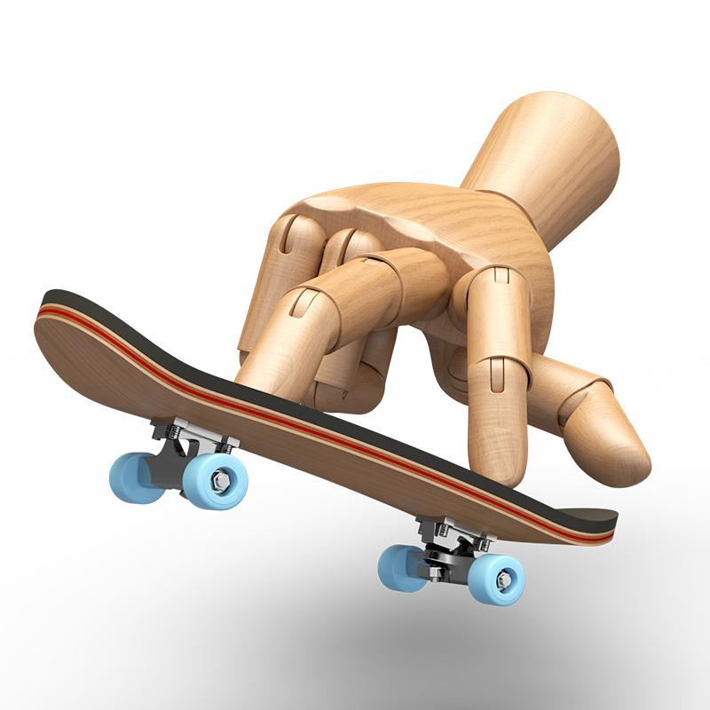 Finger Skateboard Wooden Fingerboard Toy Professional Stents Finger Skate Set