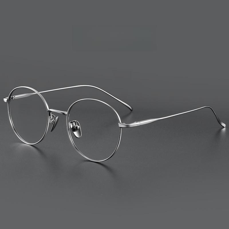 Xbora Fashion Round Optical Очки по рецепту на заказ для чтения при близорукости Мультифокальные очки из титанового сплава для мужчин и женщин 1644