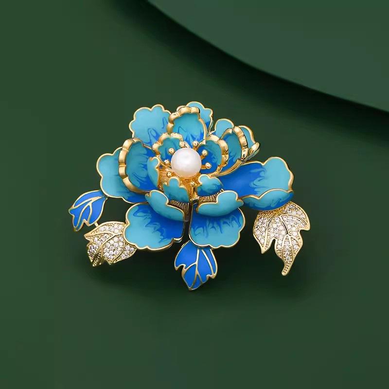 Sunward Growth Sunflower Brooch: Elegant Women's Corsage Pin for College Entrance Suits