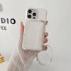 Чехол для iPhone 14 Pro с карманами для карт на молнии, задняя крышка из ПУ кожи с ремешком на запястье