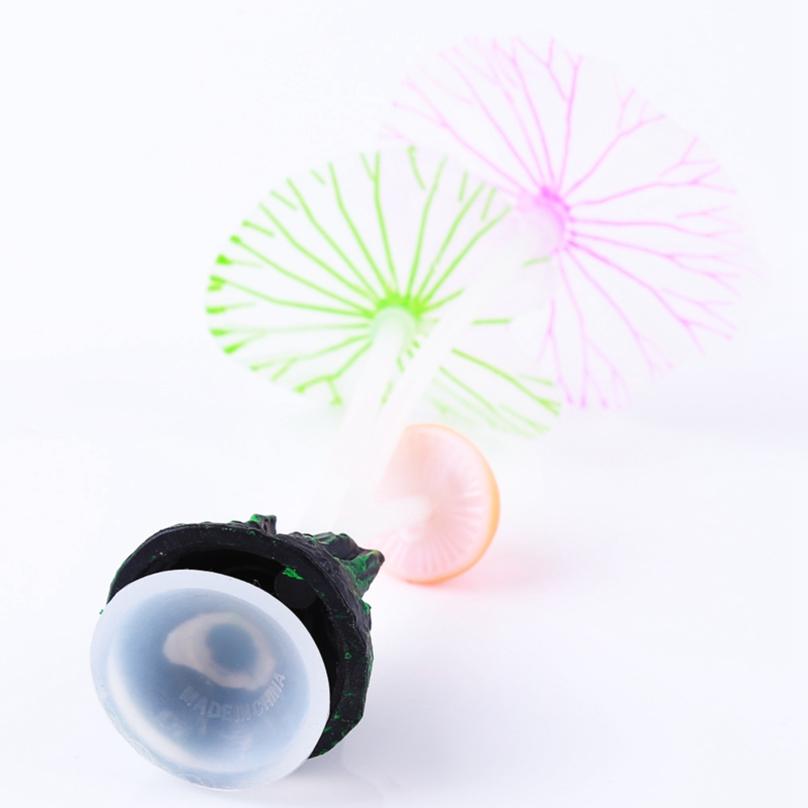 Искусственный коралловый риф, аквариумные камни, блестящие светящиеся грибы, листья лотоса, украшения аквариума