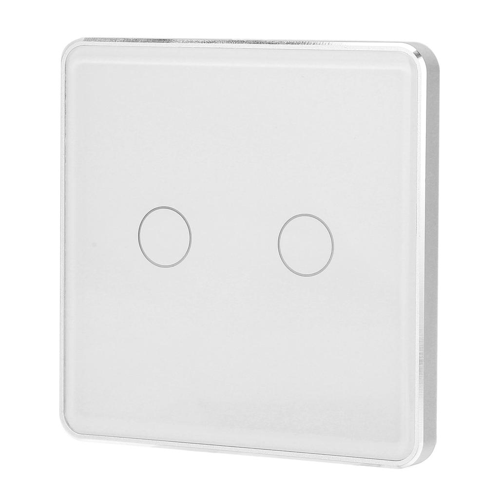 2-канальный интеллектуальный настенный выключатель света с сенсорным беспроводным пультом дистанционного управления MultiControl Association Панель из закаленного стекла