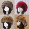 Outdoor Earwarmer Winter Thick Fluffy Faux Fur Women Russian Cap Headband Hat