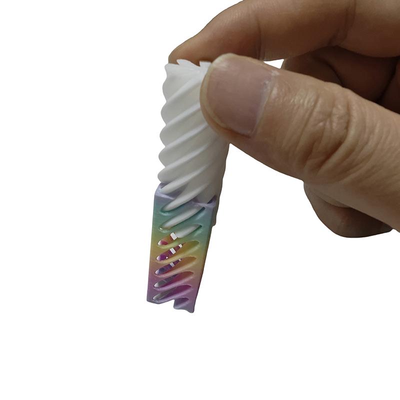 1 шт. спиральная конусная декомпрессионная игрушка 3D-печатная пирамида невозможная проходная скульптура квадратный столб спиральный винт игрушки-фиджет