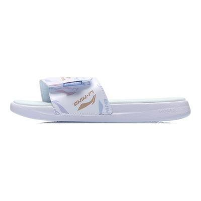 Li Ning Ln тапочки сандалии липучки женские белые AGAR010-1