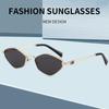 Korean Version Diamond Shape Sunglasses New Vintage Metal Full Frame Sun Glasses Women Men Outdoor Sunscreen Eyeglasses Goggles