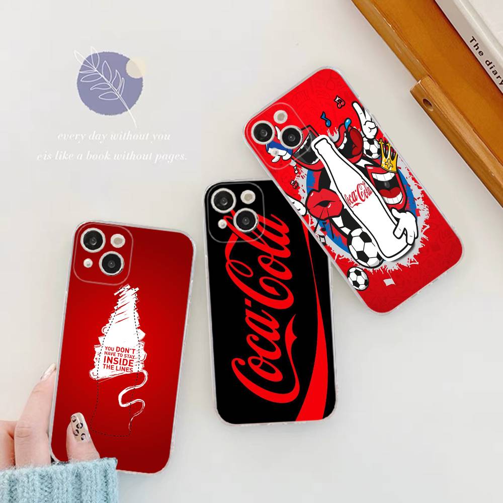 Крутой чехол для телефона C-Coca-C-Cola для iPhone 17 16 15 14 13 11 12 Pro Max 16 Plus Прозрачный