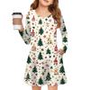 Christmas Day Girls' Long Sleeve Dress - Color Pocket Dress