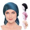 Women Bowknot Sleep Hat Breathable Silk Chemo Caps New Satin Night Cap
