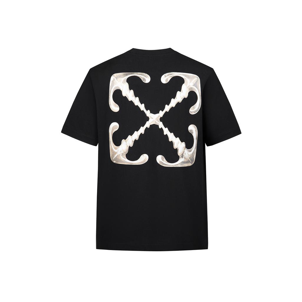 Off-White Модная футболка унисекс с принтом стрел из жидкого металла, легкая роскошь, трендовая, универсальная T-shirt OFFTEGSEA173Q