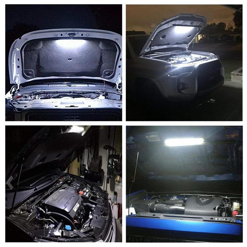 Under Hood Led Light Strip 12V Under Hood LED Work Light Versatile Job Site Security Lighting Diagnostic Tools Replacement