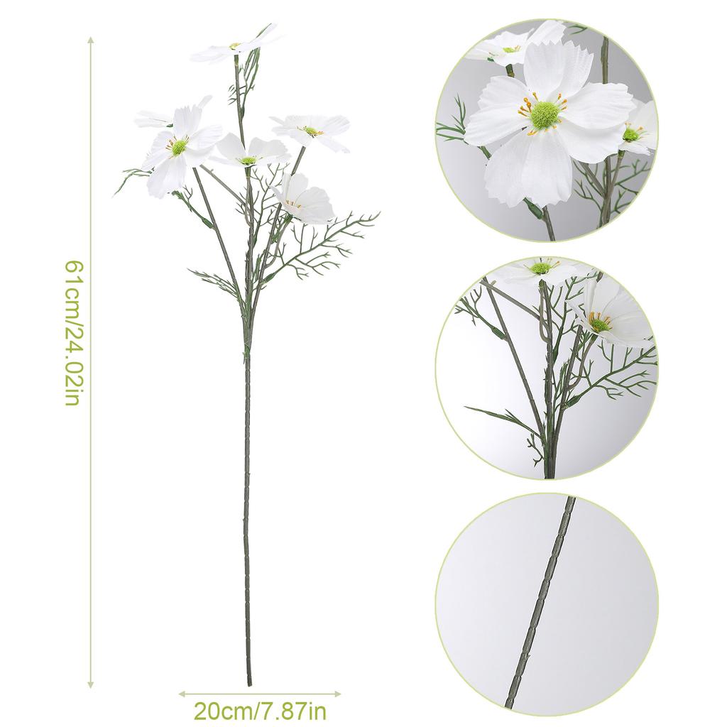Искусственный Космея Белая Искусственные Цветы для Свадеб, Домашнего Декора, Украшений для Вечеринок