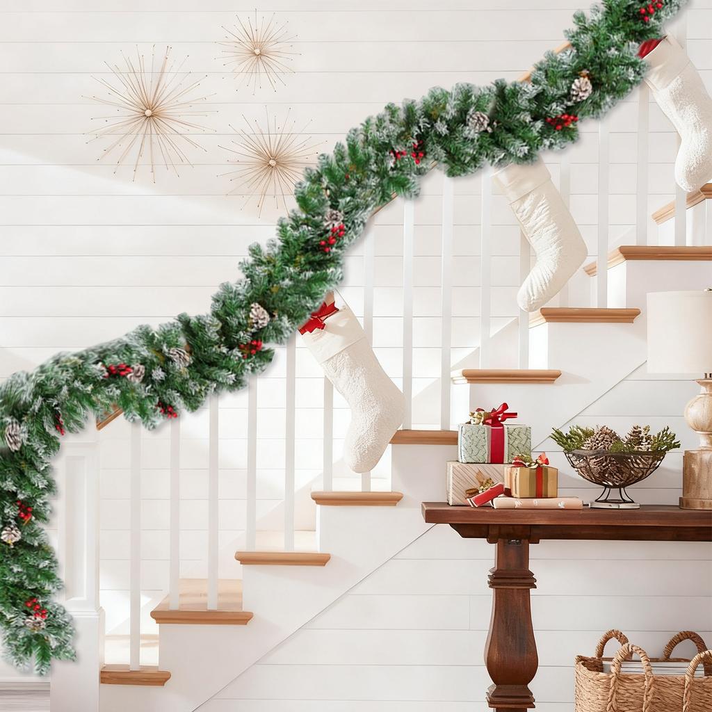 2.7MNeedle Flower String Simulation Rattan Plant With Light