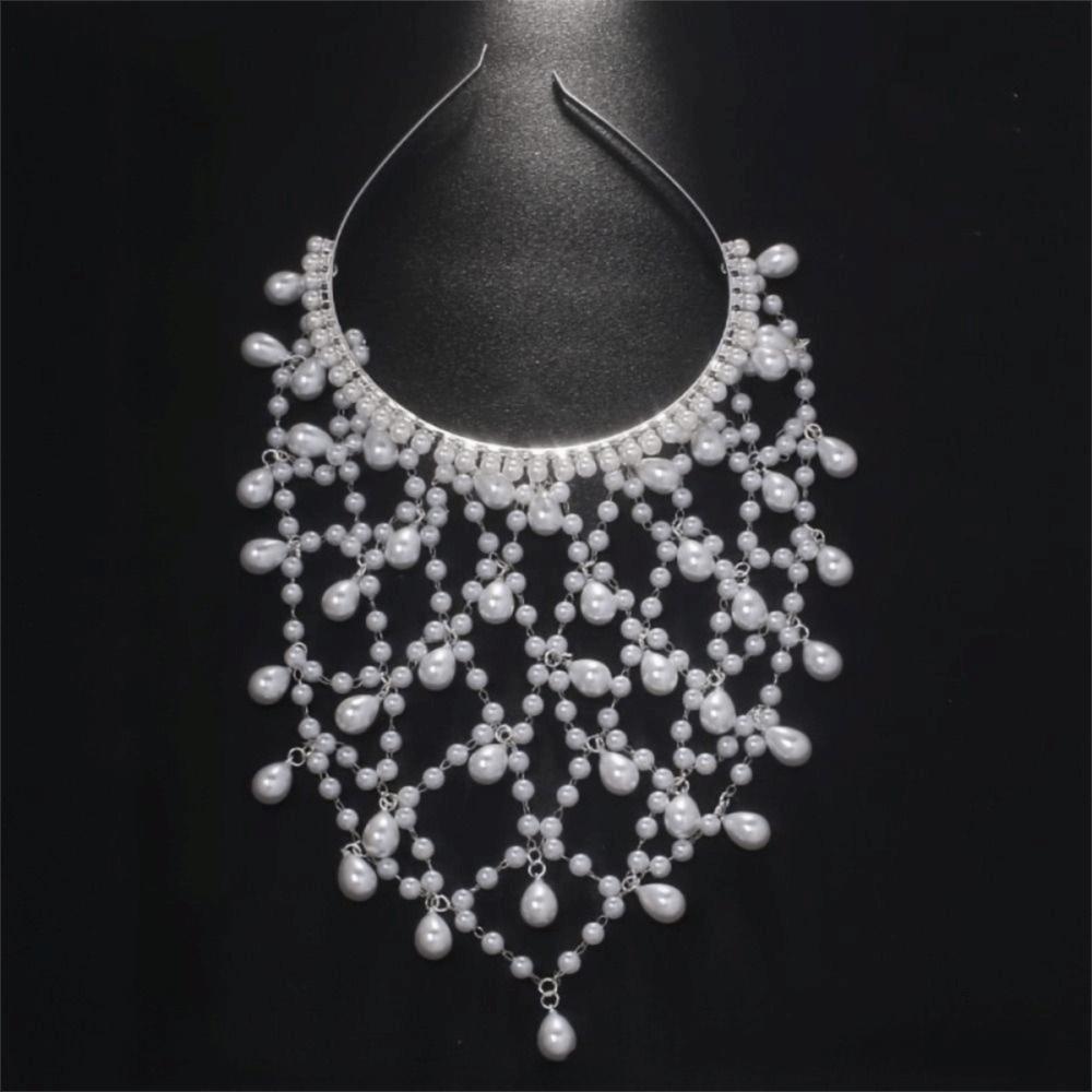 Dangling Fringe Wedding Headpiece Tassel Hair Accessory Headband Forehead Hair Chain Wedding Party