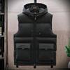 Men S Casual Thick Cotton Padded Vest Workwear Style Solid Color