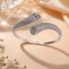 New Simple and Fashionable Zirconium Open Bracelet, Light Luxury, High-end, Temperament and Versatile Hand Accessories