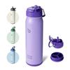 BOTTLE BOTTLE Water Bottle 650ml Straw Included Direct Drinking Insulated Water Bottle Bottom Storage Lid Vacuum Insulated Stainless Steel Bottle Boys