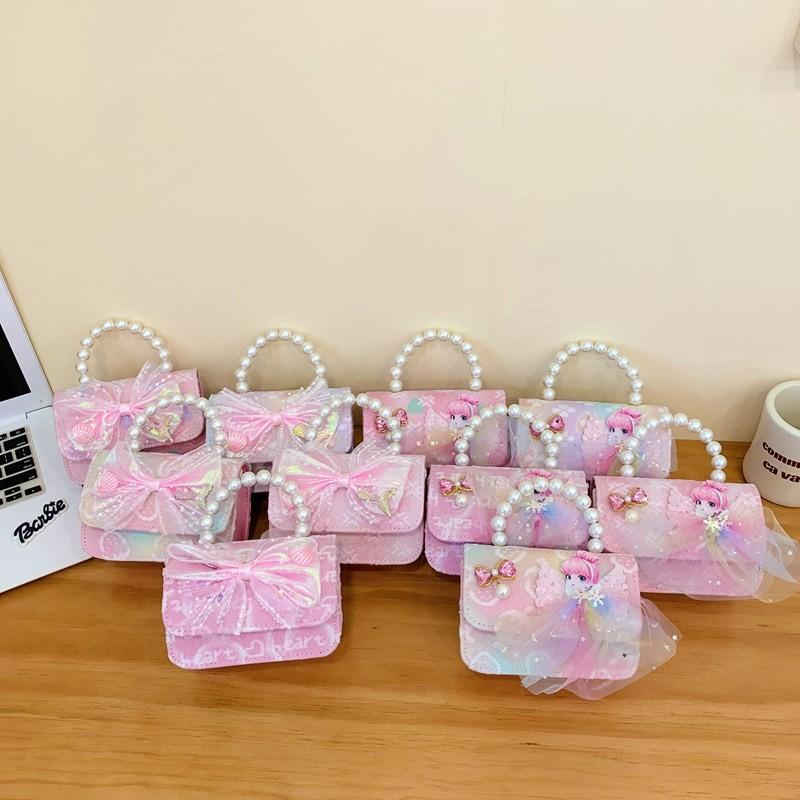 Stylish Charming And Handbag For Girls Featuring Princess Theme And Adorable Bow