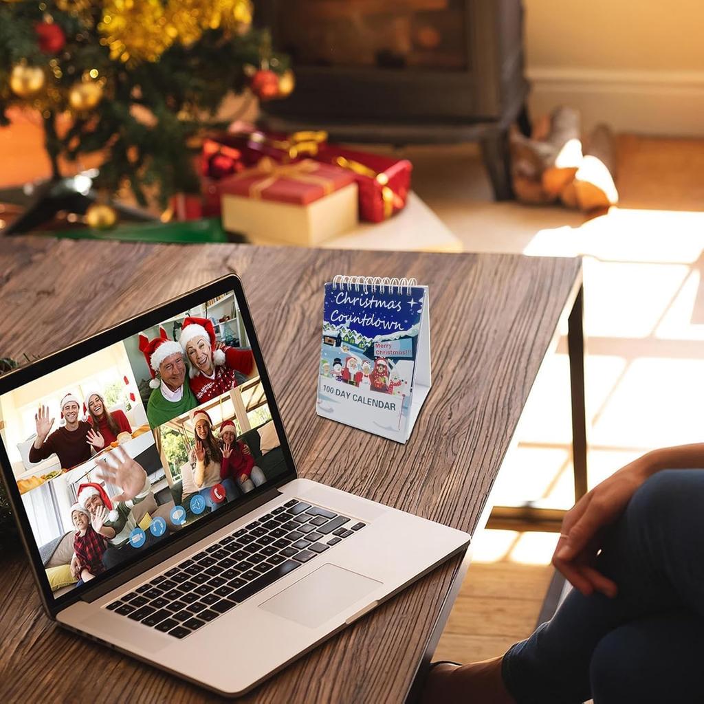 2025 Christmas Countdown 100 Days Desktop Advent Calendar For Home Offices Decor Desk Centerpiece