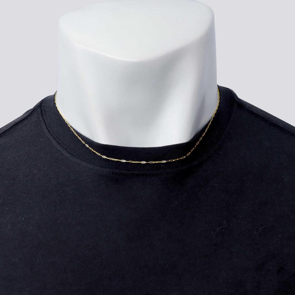 Gold Chain Necklace 18K K18 Fantasia Wave Width Maximum 45cm Length Adjustable [Lara Christie] 1.2mm Approx. 1.4g Lc97-0010