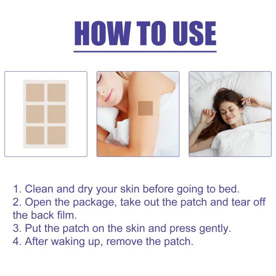 96Pcs Deep Sleep Patches Natural Plants Fast Acting Sleep Aid Patches Portable Travel Men Women