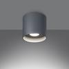 Plafon Mika 1 Gu10 Szary Alu Sollux Sl.1282