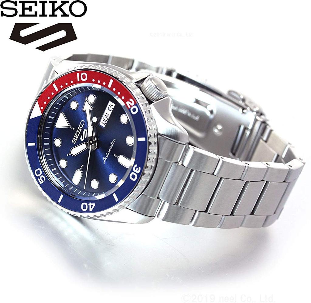 Seiko 5 SPORTS Автоматические механические часы с ограниченной ответственностью Seiko Five Sports Sports SRPD53K1 Синий x Красный Pepsi Цвет Номер продукта [Seiko]