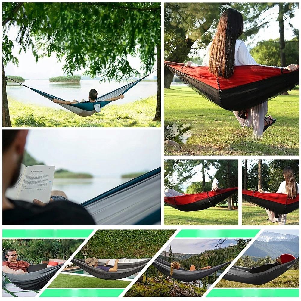 Camping Hammock 250Kg Garden With Mosquito Net Double 260X140Cm Resistant
