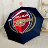 Arsenal Football Club Crest Automatic Umbrella Retractable Design with 8-Rib Durability Sturdy Construction Durable Everyday Carry Umbrella