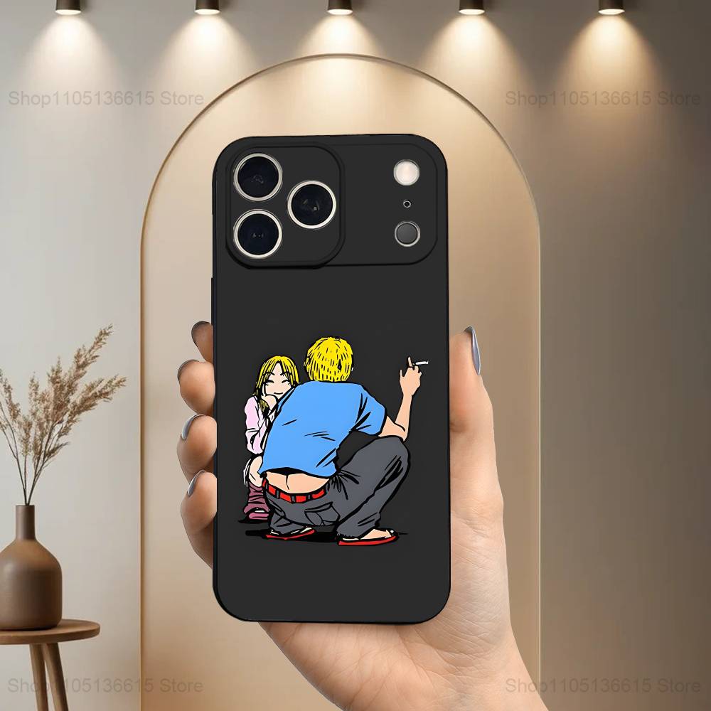 Смешной чехол GTO-Онидзука Т-Учитель для iPhone 17,16,15,14,13,12,11 Air,Plus,Pro Max,XS,X,XR,SE,Mini,8,7, Мягкий силиконовый черный чехол