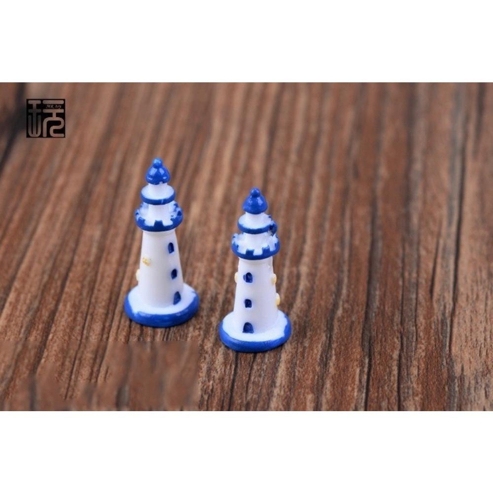 6 шт./набор пластиковых маяковых башен, миниатюрные садовые миниатюры, гномы, сделай сам, бонсай/террариумы/суккуленты/микромшистые ландшафтные украшения