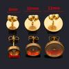 10pcs 2pcs Stainless Steel Round Blank Post Studs Base Pins Earrings Base Settings DIY Jewelry Findings Supplies Bulk Wholesale