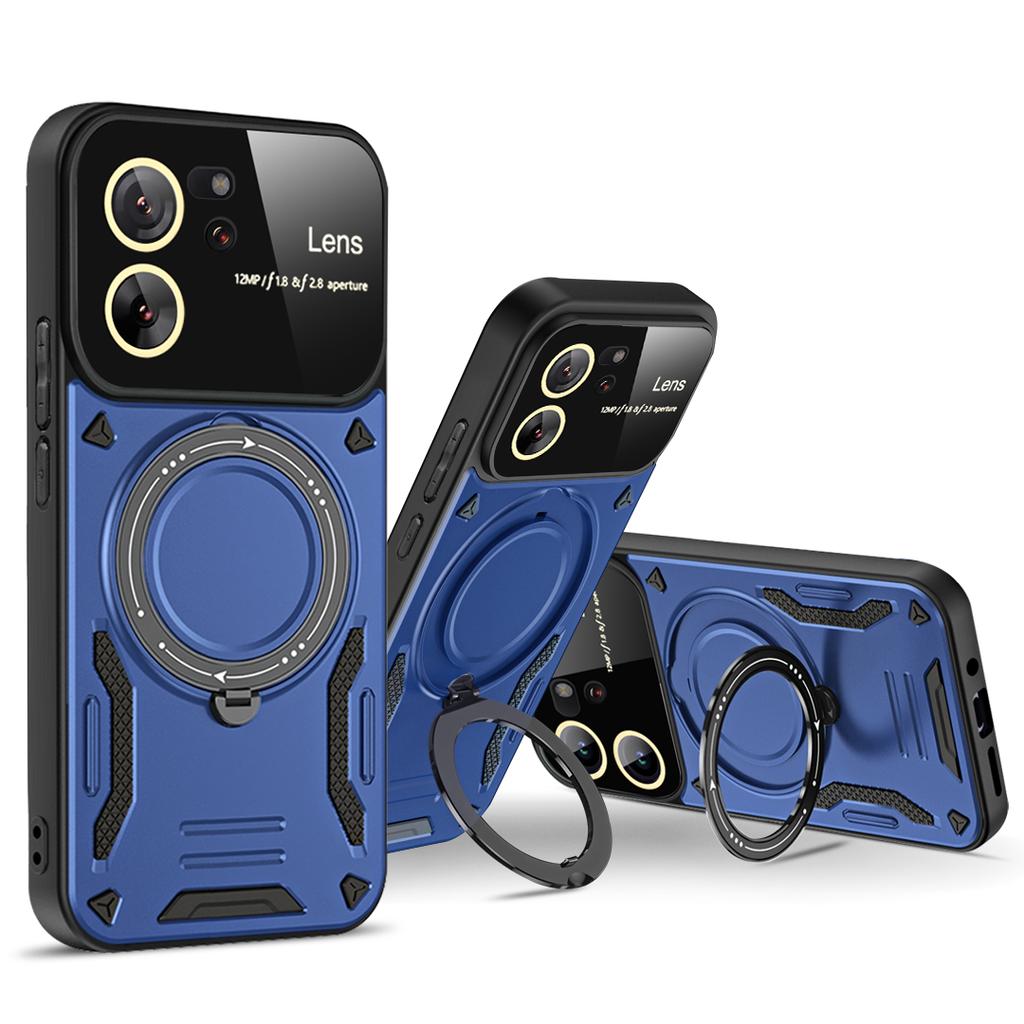 Magsafe Wireless Charging Armor Case For Xiaomi Mi 11T 12T 13T Pro 11 12 13 T Magnetic Ring Bracket Lens Protection Cover