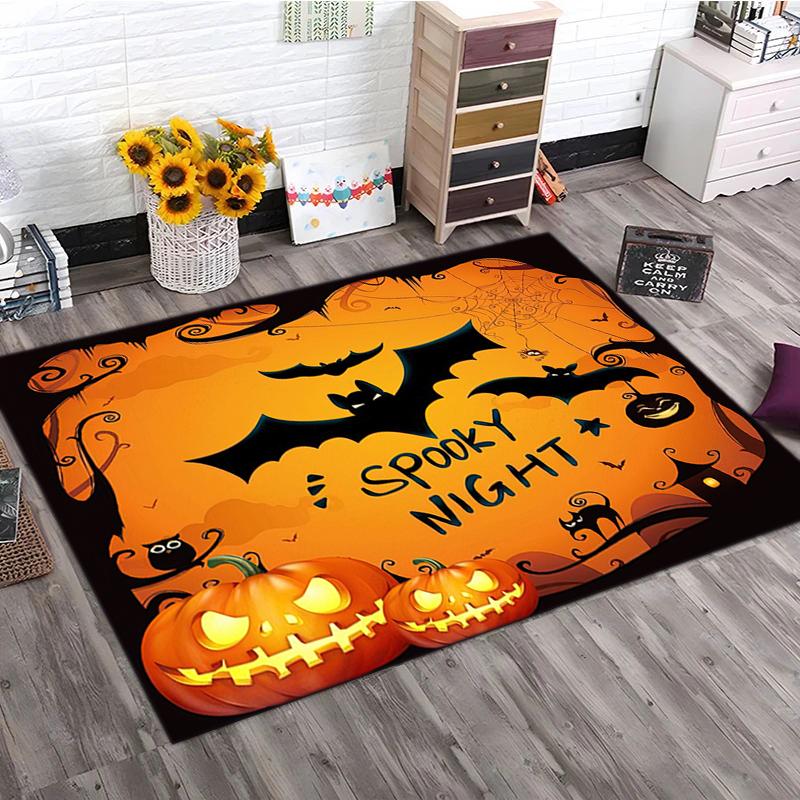 1PC Halloween theme Rug - home decoration Carpet For Living Room Bedroom Flooring Computer Chair Area Rug