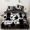 Black and White Grimace Duvet Cover Black Cartoon Dryad Ghost for Children Boys Gifts Bedroom Decoration Polyester Quilt Cover