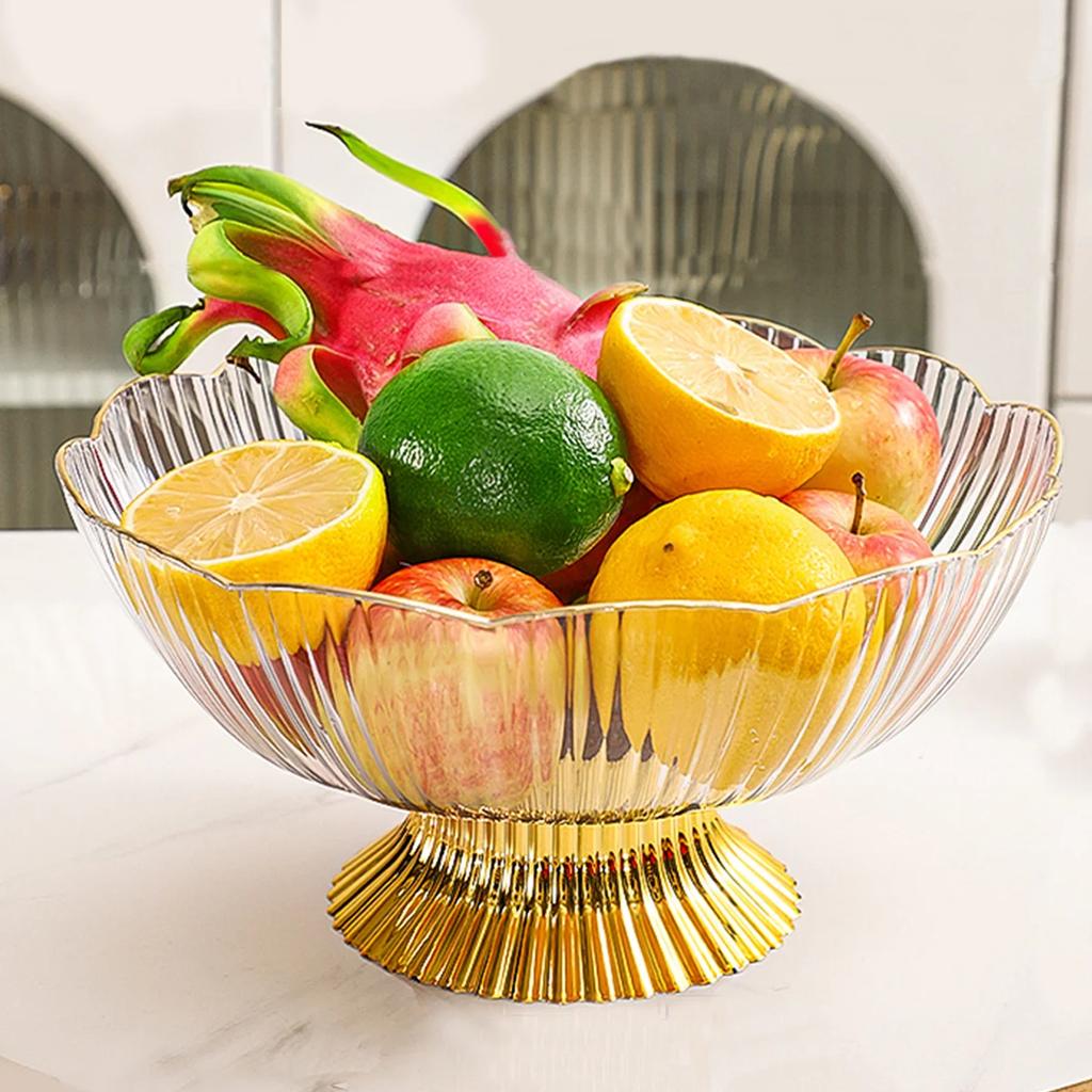 Кухонные фруктовницы большой емкости Пластиковая тарелка для сухофруктов Закуски Конфеты Сервировочный поднос с дренажем Посуда