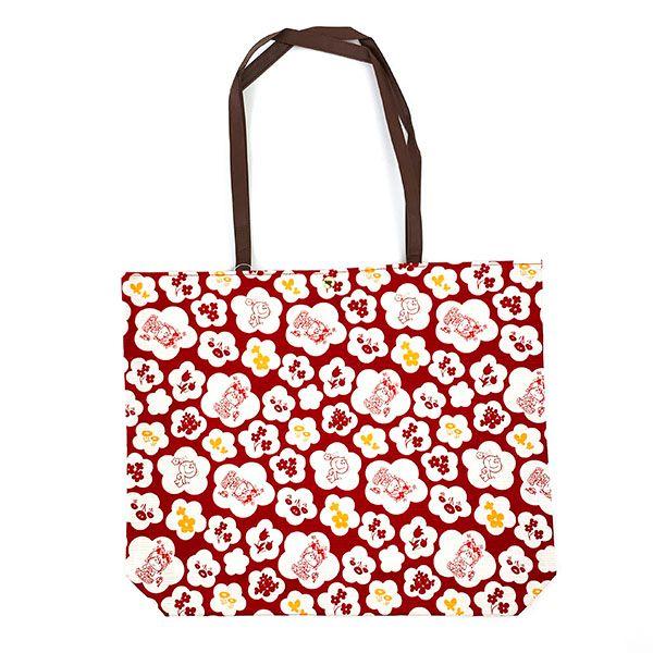 Mizumori Ado Japanese Pattern Series Hand Tote Bag Red Tote Bag Outing Ado-chan