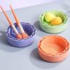 Silicone Makeup Brush Cleaner Bowl 4 Textures Multifunctional Cosmetic Brush Powder Puff Sponge Cleaning Washing Tool Drying Holder